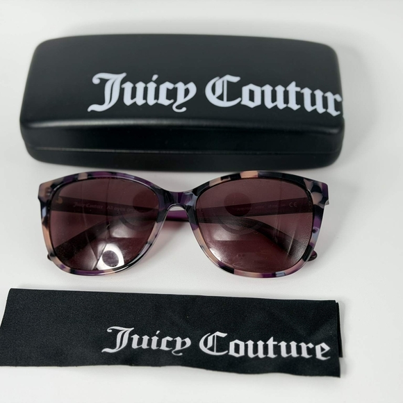 🕶️ NEW - Juicy Couture Women’s Purple Tortoiseshell Sunglasses - RARE - Picture 2 of 8